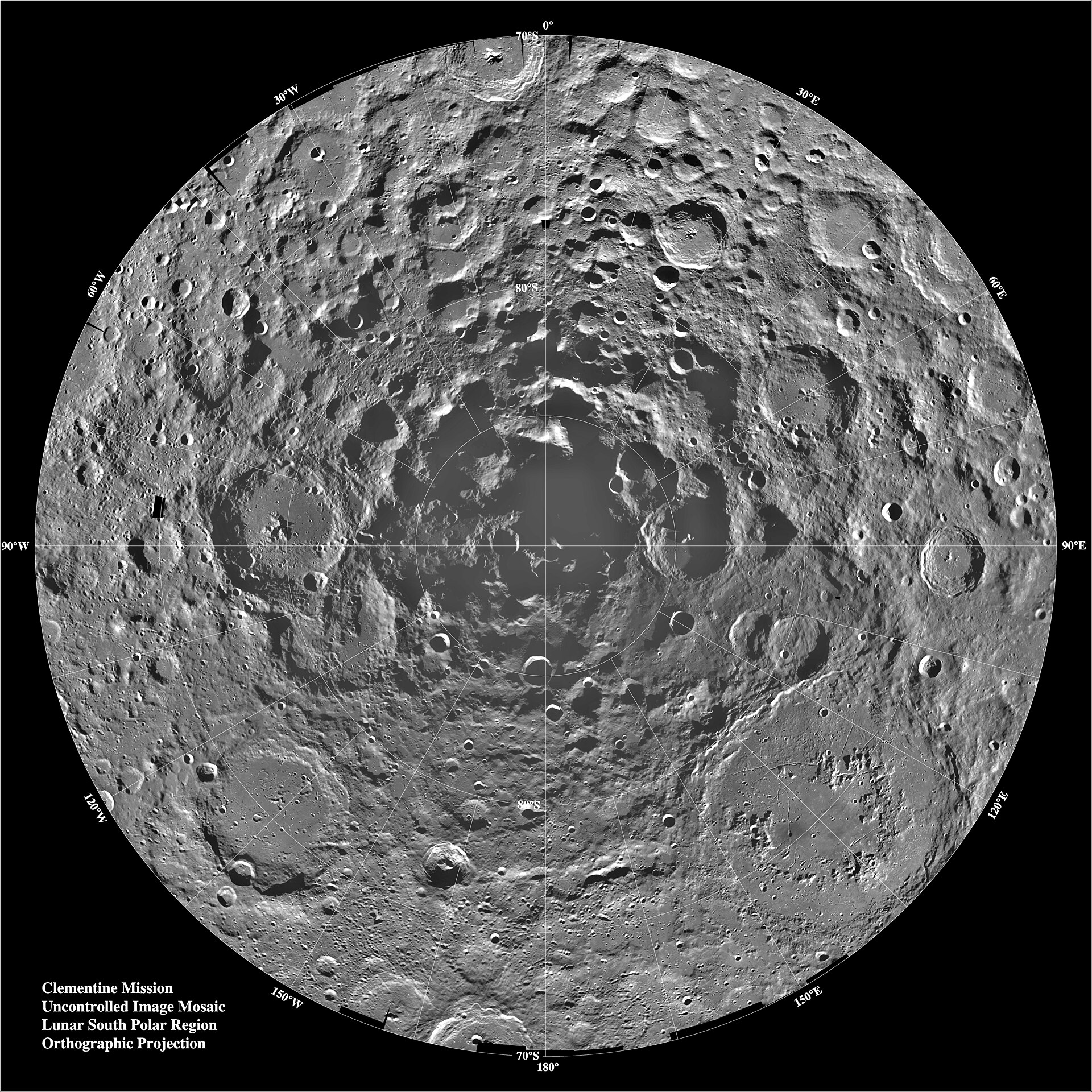 Microbios podrían sobrevivir congelados en el polo lunar