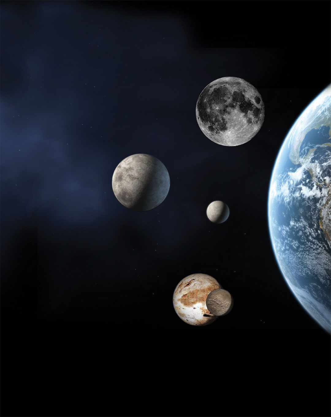 Imagen: NASA. Detectan posible planeta enano más allá de Plutón