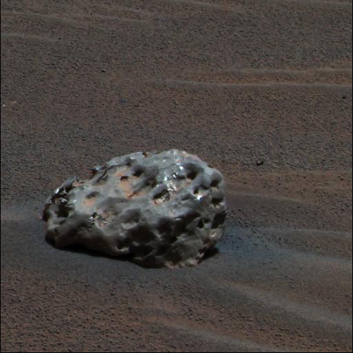Imagen: NASA/JPL/Cornell. Hallan en el Sahara un meteorito marciano de 4,100 millones…
